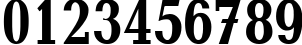 Пример написания цифр шрифтом Baltica Bold86b
