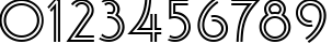 Пример написания цифр шрифтом Banjoman Open Bold