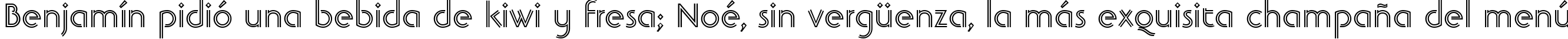 Пример написания шрифтом Banjoman Open Bold текста на испанском