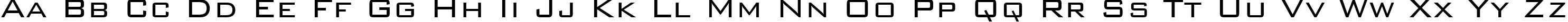 Пример написания английского алфавита шрифтом Bank Gothic Light BT