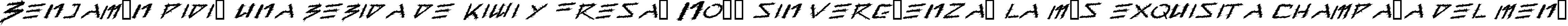 Пример написания шрифтом Barbed Type текста на испанском