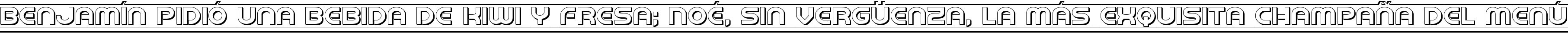 Пример написания шрифтом Barcade 3D текста на испанском