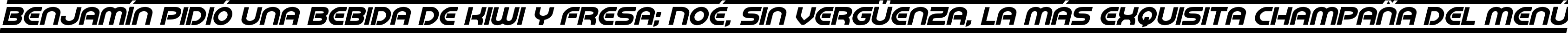 Пример написания шрифтом Barcade Bold Italic текста на испанском