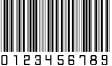 Пример написания цифр шрифтом barcode font