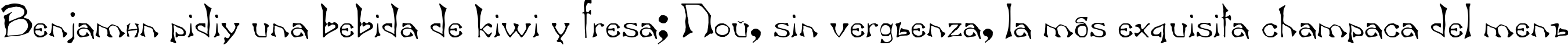 Пример написания шрифтом Bard.kz текста на испанском