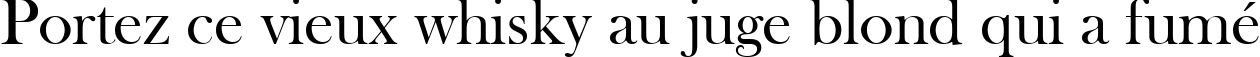 Пример написания шрифтом Baskerville Old Face текста на французском