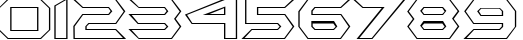 Пример написания цифр шрифтом BatmanForeverOutline