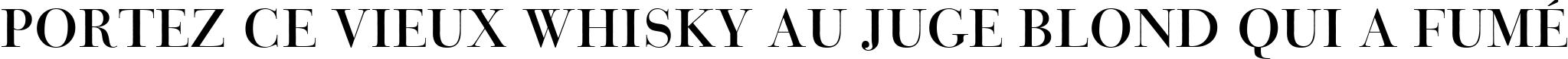 Пример написания шрифтом Bauer Bodoni Titling BT текста на французском