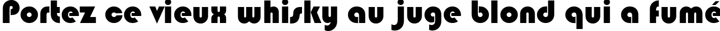 Пример написания шрифтом Bauhaus 93 текста на французском