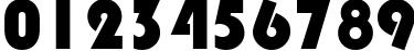 Пример написания цифр шрифтом Bauhaus 93