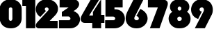 Пример написания цифр шрифтом Bauhaus Heavy Light