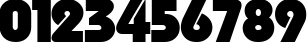 Пример написания цифр шрифтом Bauhaus-Light