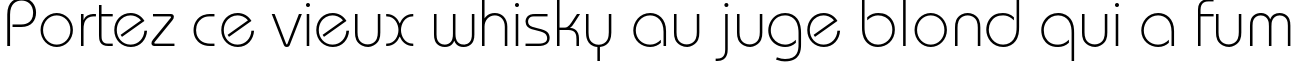 Пример написания шрифтом BauhausC Light текста на французском
