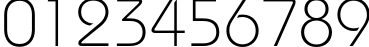 Пример написания цифр шрифтом BauhausC Light