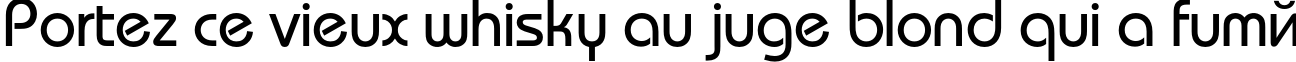 Пример написания шрифтом BauhausC текста на французском