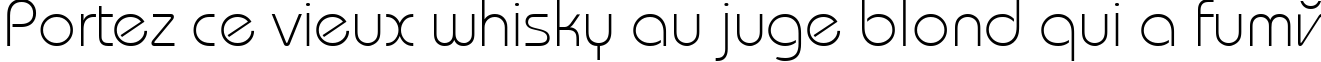 Пример написания шрифтом BauhausLightCTT текста на французском