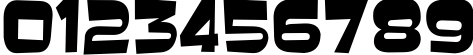 Пример написания цифр шрифтом Baveuse