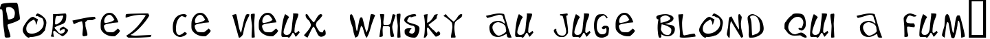 Пример написания шрифтом BeachType  Medium текста на французском