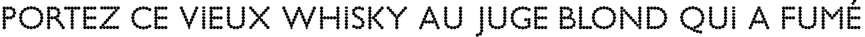 Пример написания шрифтом Bead Chain текста на французском