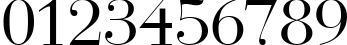 Пример написания цифр шрифтом Bedini