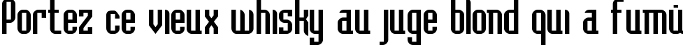 Пример написания шрифтом Bedrock-Cyr текста на французском