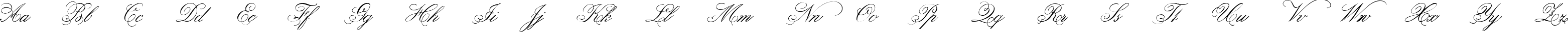 Пример написания английского алфавита шрифтом Belphebe