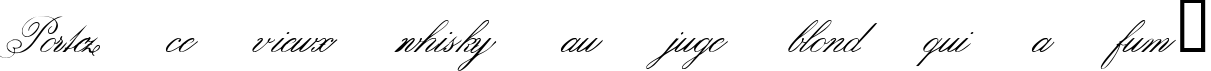 Пример написания шрифтом Belphebe текста на французском