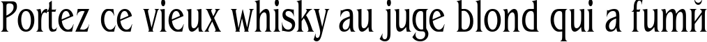 Пример написания шрифтом Benguiat65n Normal текста на французском