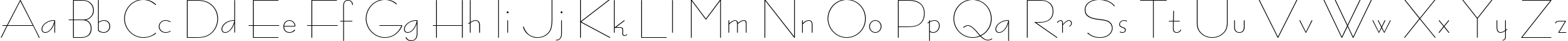 Пример написания английского алфавита шрифтом BernhardFashion BT
