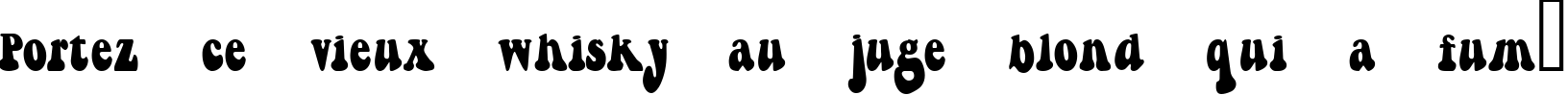 Пример написания шрифтом Berthside текста на французском