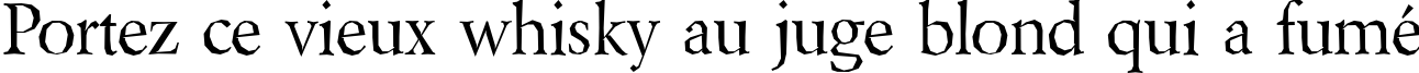 Пример написания шрифтом Berylium текста на французском