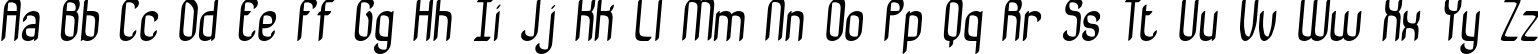 Пример написания английского алфавита шрифтом Bewilder BRK