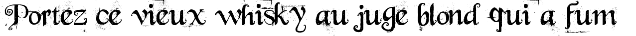 Пример написания шрифтом Beyond Wonderland текста на французском