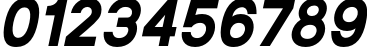 Пример написания цифр шрифтом Bifocals Black Italic