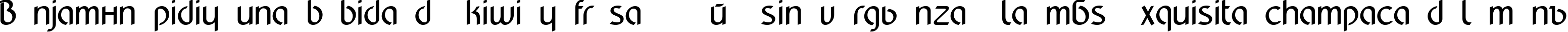 Пример написания шрифтом BilliardsDemo текста на испанском