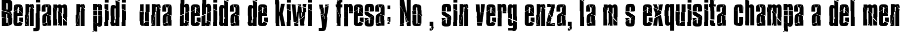 Пример написания шрифтом Bison текста на испанском