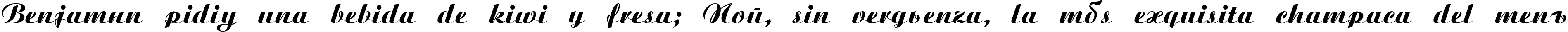 Пример написания шрифтом BitScript текста на испанском