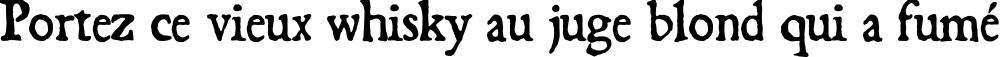 Пример написания шрифтом BlackBeard текста на французском