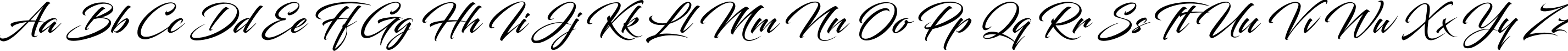 Пример написания английского алфавита шрифтом Blacksword