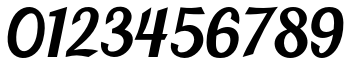 Пример написания цифр шрифтом Blenda Script