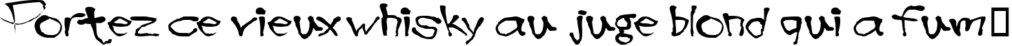 Пример написания шрифтом Blottooo текста на французском