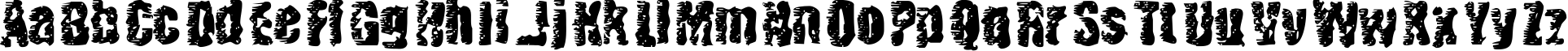 Пример написания английского алфавита шрифтом BN BenWitch Project