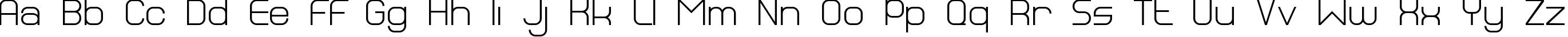 Пример написания английского алфавита шрифтом BN Dragon
