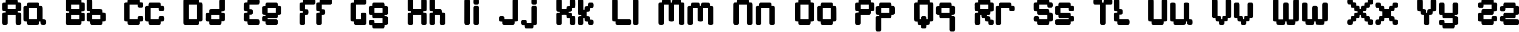 Пример написания английского алфавита шрифтом BN Emulator