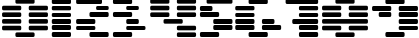 Пример написания цифр шрифтом BN Moog Boy