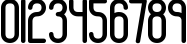 Пример написания цифр шрифтом Bobcaygeon Plain BRK