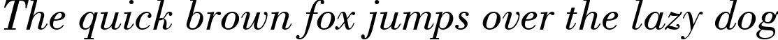 Пример написания шрифтом Book Italic текста на английском