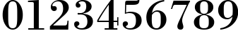 Пример написания цифр шрифтом Bodoni BT