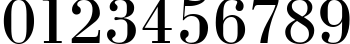 Пример написания цифр шрифтом Bodoni Initials