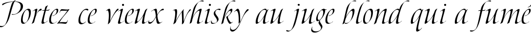 Пример написания шрифтом Bolero script текста на французском